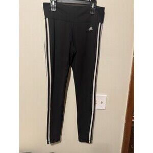 Adidas Climalite 3-Stripe Full Length Tights - CW5146 - Black/White Size Large